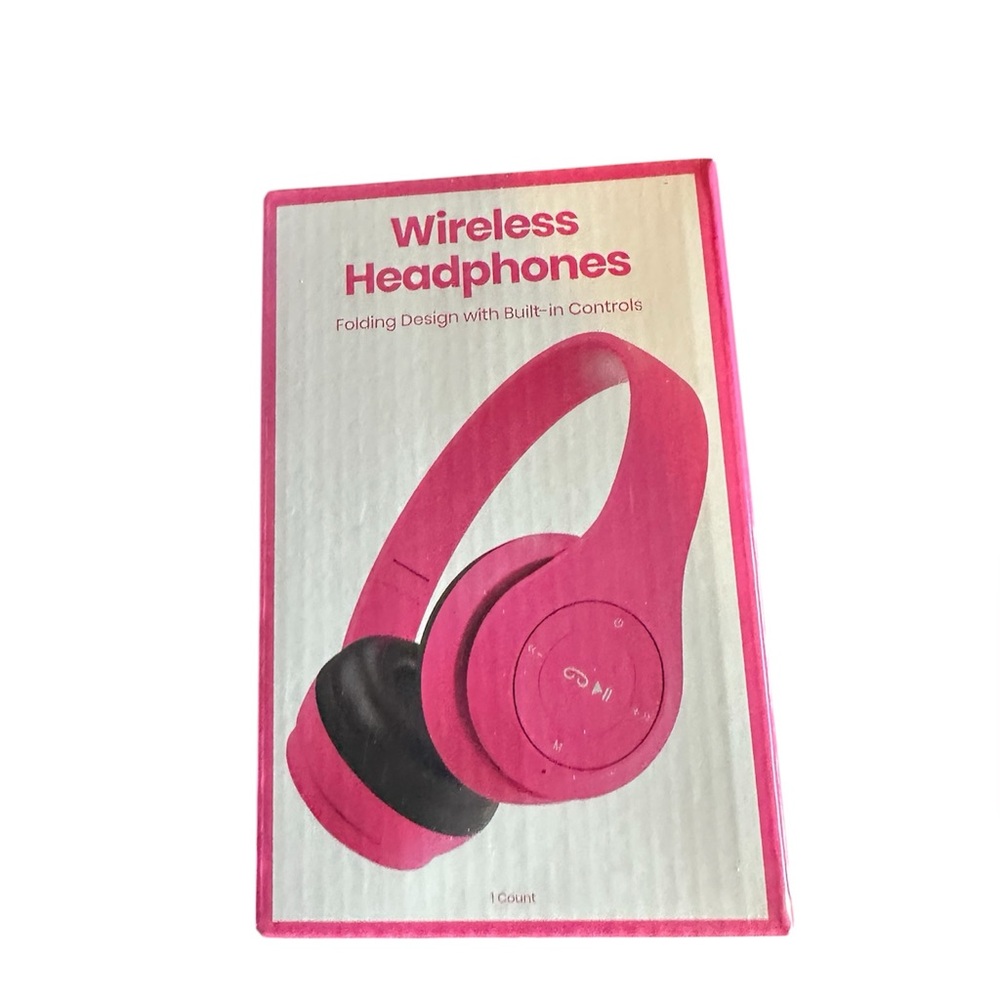 Pink Wireless Headphones